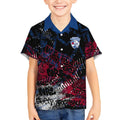 Western Bulldogs Kid Hawaiian Shirt Urban Graffiti Street Art - Bold Abstract Spray Paint