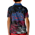 Western Bulldogs Kid Polo Shirt Urban Graffiti Street Art - Bold Abstract Spray Paint