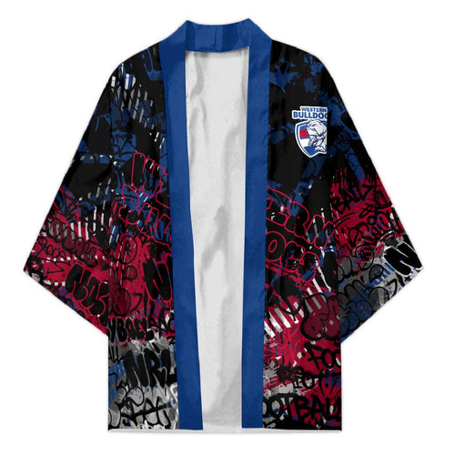 Western Bulldogs Kimono Urban Graffiti Street Art - Bold Abstract Spray Paint