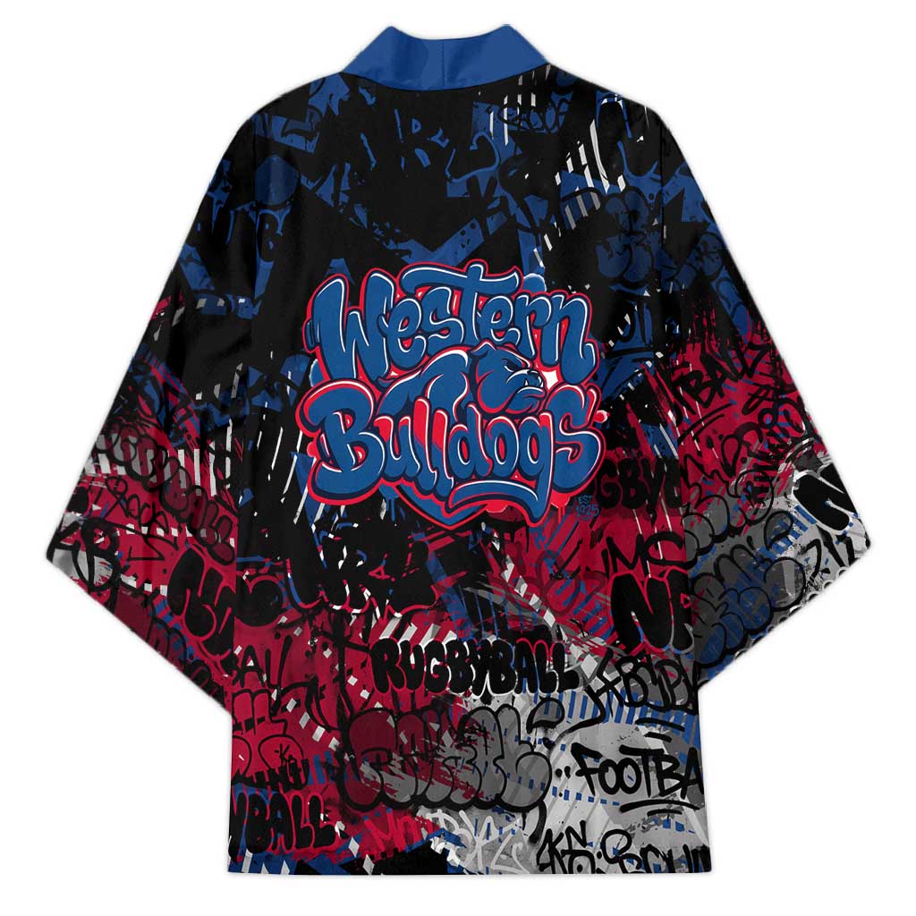 Western Bulldogs Kimono Urban Graffiti Street Art - Bold Abstract Spray Paint