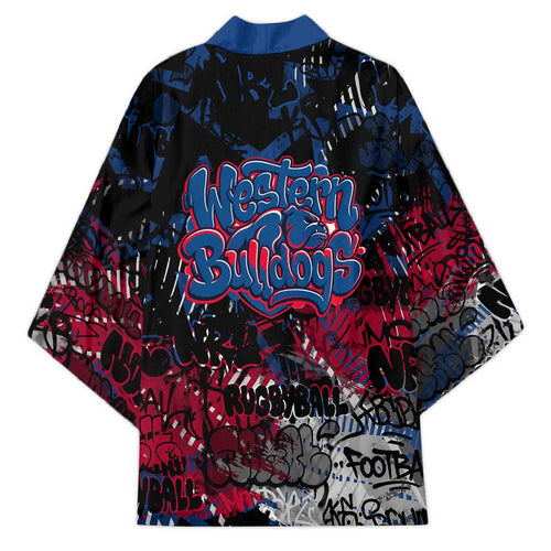Western Bulldogs Kimono Urban Graffiti Street Art - Bold Abstract Spray Paint
