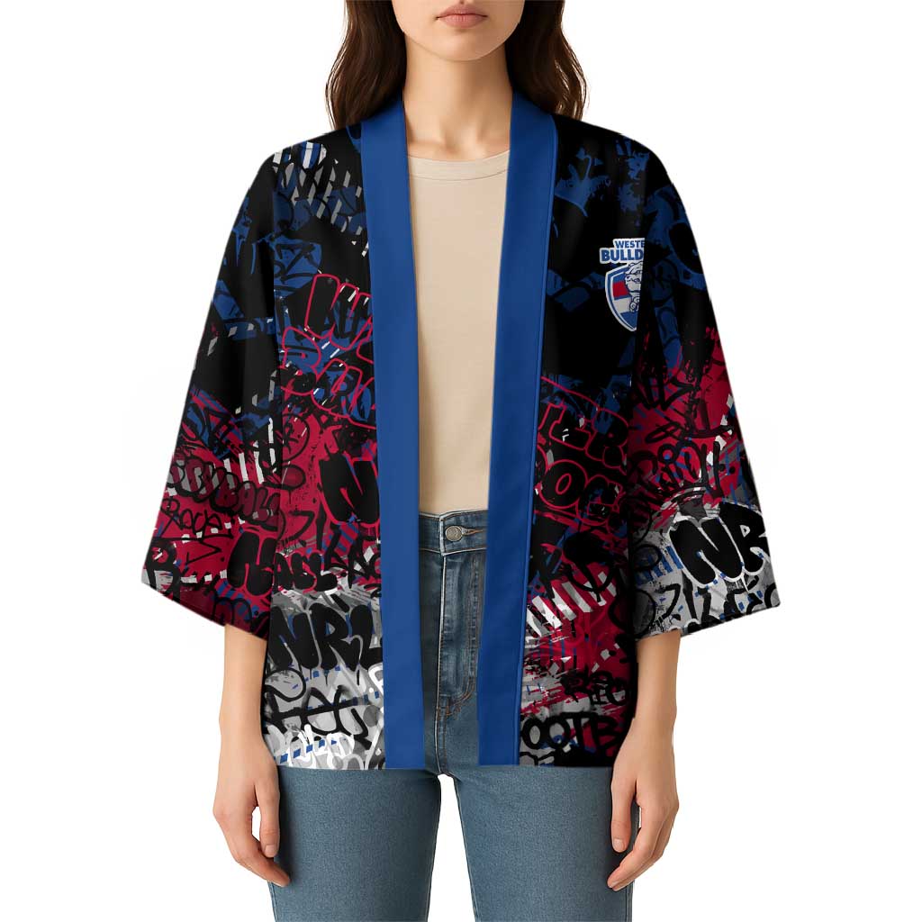 Western Bulldogs Kimono Urban Graffiti Street Art - Bold Abstract Spray Paint
