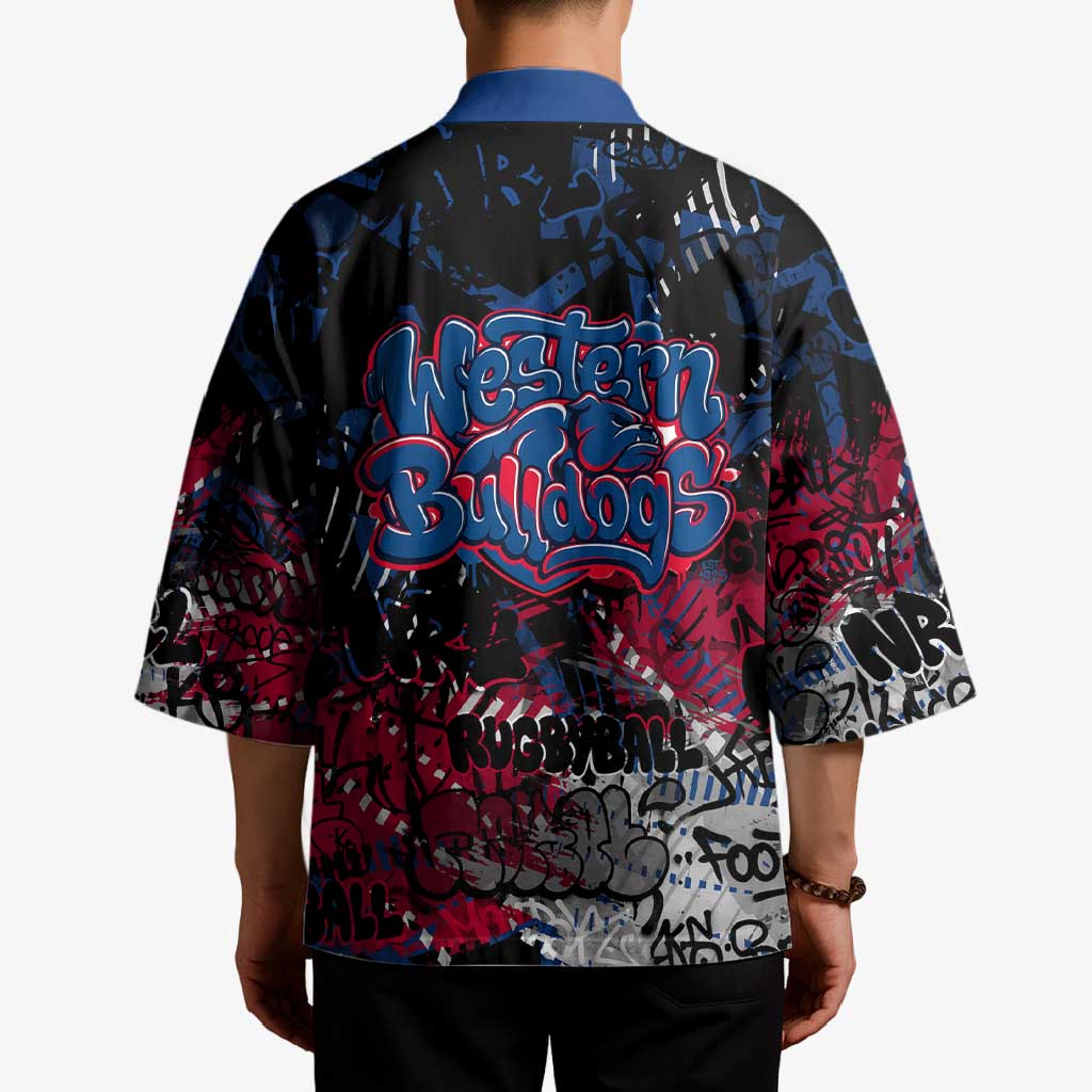 Western Bulldogs Kimono Urban Graffiti Street Art - Bold Abstract Spray Paint