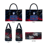 Western Bulldogs Leather Bag Urban Graffiti Street Art - Bold Abstract Spray Paint