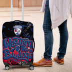 Western Bulldogs Luggage Cover Urban Graffiti Street Art - Bold Abstract Spray Paint
