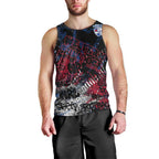 Western Bulldogs Men Tank Top Urban Graffiti Street Art - Bold Abstract Spray Paint