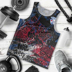 Western Bulldogs Men Tank Top Urban Graffiti Street Art - Bold Abstract Spray Paint