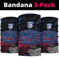 Western Bulldogs Neck Gaiter Urban Graffiti Street Art - Bold Abstract Spray Paint