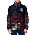 Western Bulldogs Padded Jacket Urban Graffiti Street Art - Bold Abstract Spray Paint