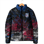 Western Bulldogs Padded Jacket Urban Graffiti Street Art - Bold Abstract Spray Paint