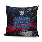 Western Bulldogs Pillow Cover Urban Graffiti Street Art - Bold Abstract Spray Paint