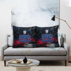 Western Bulldogs Pillow Cover Urban Graffiti Street Art - Bold Abstract Spray Paint