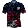 Western Bulldogs Polo Shirt Urban Graffiti Street Art - Bold Abstract Spray Paint