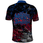 Western Bulldogs Polo Shirt Urban Graffiti Street Art - Bold Abstract Spray Paint