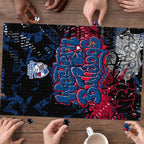 Western Bulldogs Puzzle Urban Graffiti Street Art - Bold Abstract Spray Paint