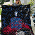 Western Bulldogs Quilt Urban Graffiti Street Art - Bold Abstract Spray Paint