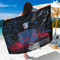 Western Bulldogs Sarong Urban Graffiti Street Art - Bold Abstract Spray Paint