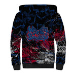 Western Bulldogs Sherpa Hoodie Urban Graffiti Street Art - Bold Abstract Spray Paint