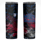 Western Bulldogs Skinny Tumbler Urban Graffiti Street Art - Bold Abstract Spray Paint