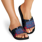 Western Bulldogs Slide Sandals Urban Graffiti Street Art - Bold Abstract Spray Paint