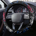 Western Bulldogs Steering Wheel Cover Urban Graffiti Street Art - Bold Abstract Spray Paint
