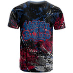 Western Bulldogs T Shirt Urban Graffiti Street Art - Bold Abstract Spray Paint