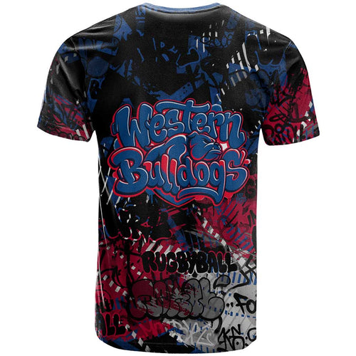 Western Bulldogs T Shirt Urban Graffiti Street Art - Bold Abstract Spray Paint
