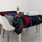 Western Bulldogs Tablecloth Urban Graffiti Street Art - Bold Abstract Spray Paint