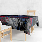 Western Bulldogs Tablecloth Urban Graffiti Street Art - Bold Abstract Spray Paint