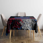 Western Bulldogs Tablecloth Urban Graffiti Street Art - Bold Abstract Spray Paint