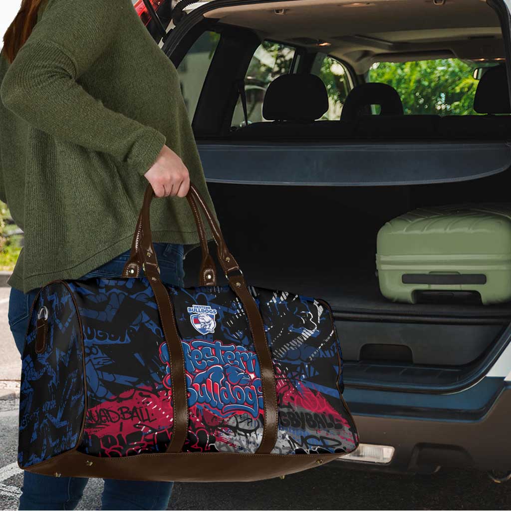 Western Bulldogs Travel Bag Urban Graffiti Street Art - Bold Abstract Spray Paint