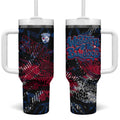 Western Bulldogs Tumbler With Handle Urban Graffiti Street Art - Bold Abstract Spray Paint