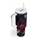 Western Bulldogs Tumbler With Handle Urban Graffiti Street Art - Bold Abstract Spray Paint