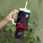 Western Bulldogs Tumbler With Handle Urban Graffiti Street Art - Bold Abstract Spray Paint