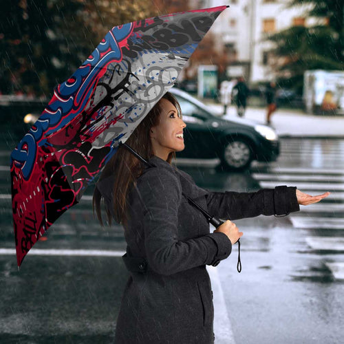 Western Bulldogs Umbrella Urban Graffiti Street Art - Bold Abstract Spray Paint