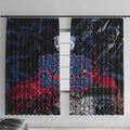 Western Bulldogs Window Curtain Urban Graffiti Street Art - Bold Abstract Spray Paint