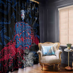 Western Bulldogs Window Curtain Urban Graffiti Street Art - Bold Abstract Spray Paint