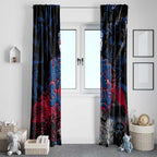 Western Bulldogs Window Curtain Urban Graffiti Street Art - Bold Abstract Spray Paint