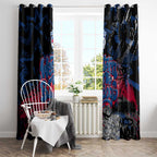 Western Bulldogs Window Curtain Urban Graffiti Street Art - Bold Abstract Spray Paint