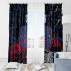 Western Bulldogs Window Curtain Urban Graffiti Street Art - Bold Abstract Spray Paint