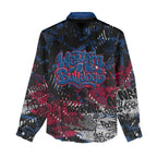 Western Bulldogs Women Casual Shirt Urban Graffiti Street Art - Bold Abstract Spray Paint