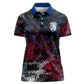 Western Bulldogs Women Polo Shirt Urban Graffiti Street Art - Bold Abstract Spray Paint