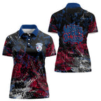 Western Bulldogs Women Polo Shirt Urban Graffiti Street Art - Bold Abstract Spray Paint