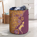Brisbane Broncos NAIDOC Week 2026 Laundry Basket Aboriginal Lizard Dot Painting - 50 Years of Deadly