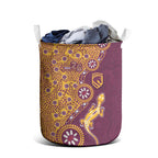 Brisbane Broncos NAIDOC Week 2026 Laundry Basket Aboriginal Lizard Dot Painting - 50 Years of Deadly