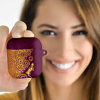 Brisbane Broncos NAIDOC Week 2026 AirPods Case Aboriginal Lizard Dot Painting - 50 Years of Deadly