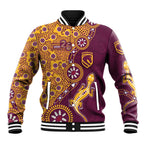 Brisbane Broncos NAIDOC Week 2026 Baseball Jacket Aboriginal Lizard Dot Painting - 50 Years of Deadly