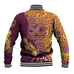 Brisbane Broncos NAIDOC Week 2026 Baseball Jacket Aboriginal Lizard Dot Painting - 50 Years of Deadly