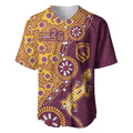 Brisbane Broncos NAIDOC Week 2026 Baseball Jersey Aboriginal Lizard Dot Painting - 50 Years of Deadly