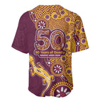 Brisbane Broncos NAIDOC Week 2026 Baseball Jersey Aboriginal Lizard Dot Painting - 50 Years of Deadly